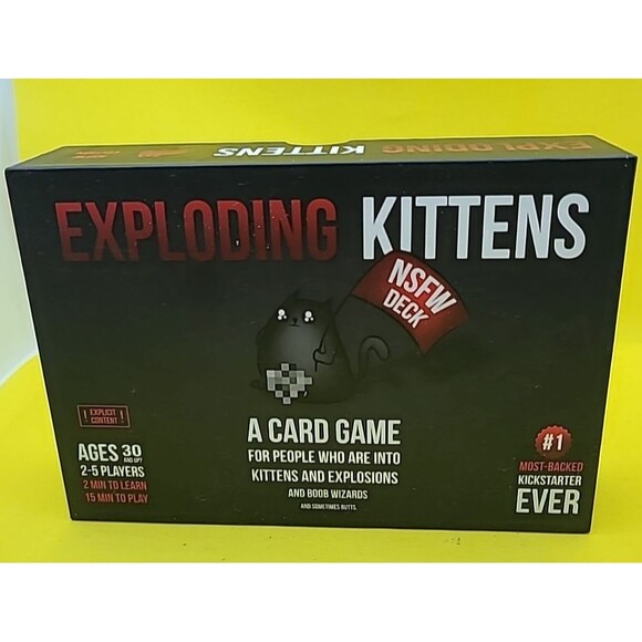 Exploding Kittens Not Safe For Work NSFW Edition Deck Card Game Deck Complete - Picture 2 of 11